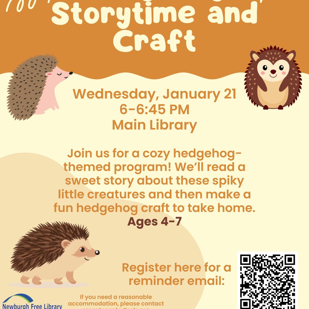 HedgeHog Story Time and Craft 1