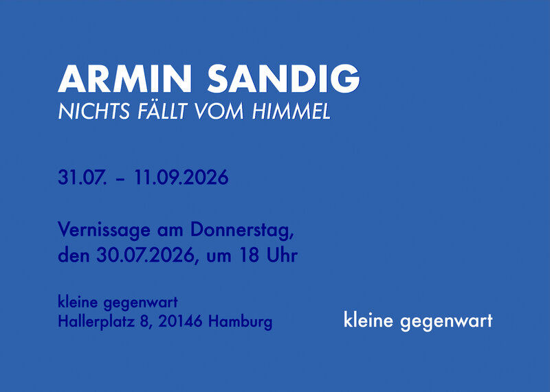 Nichts fällt vom Himmel, Armin Sandig, Grafik, Ausstellung 1
