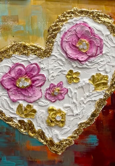 TEXTURE PAINTING ART CLASS 1