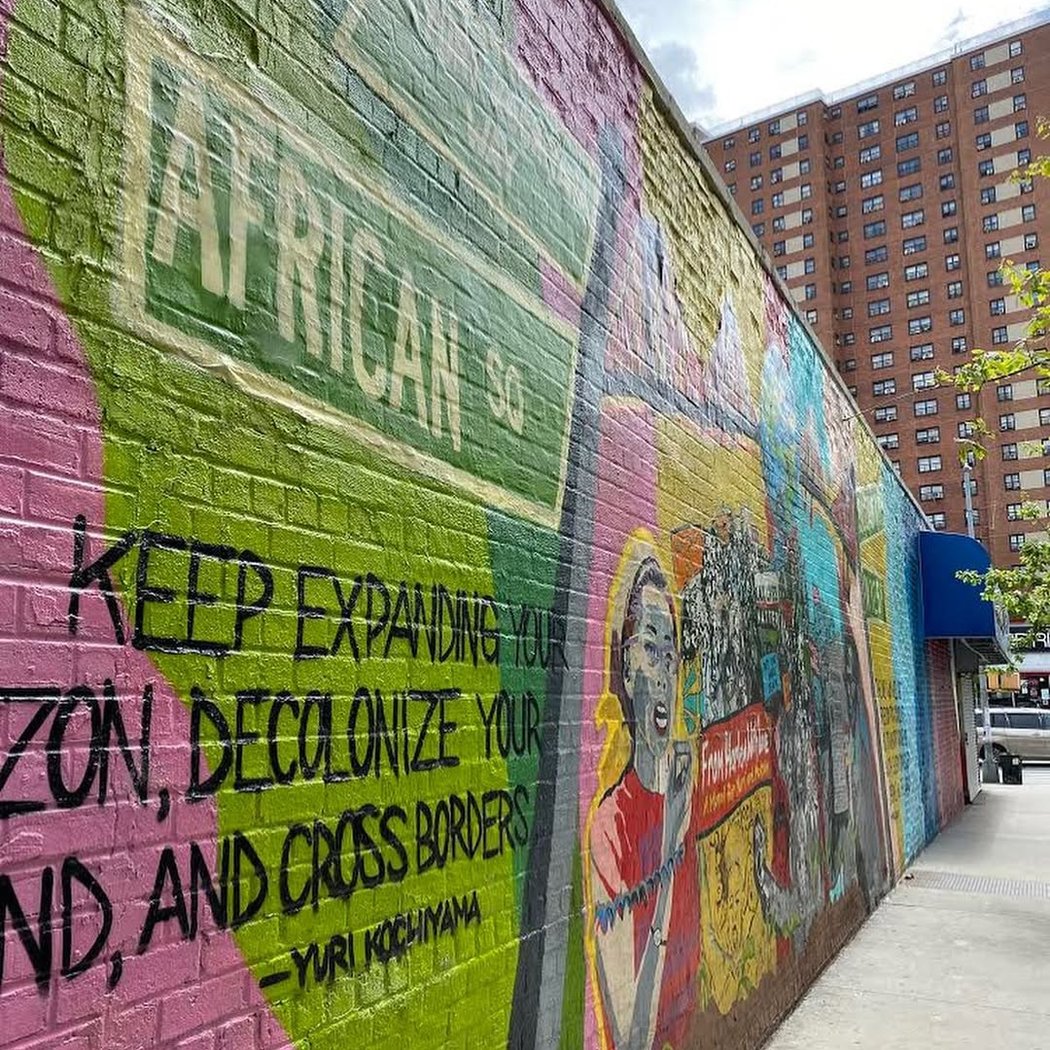 From Harlem with Love: a Mural for Yuri and Malcolm 2