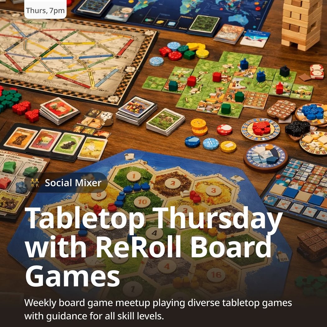 Tabletop Thursday with ReRoll Board Games