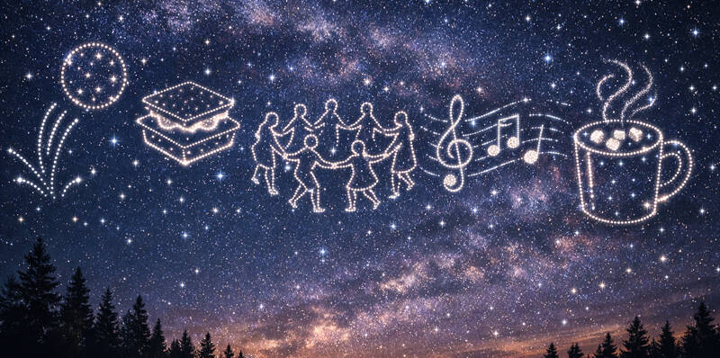 Campy Oneg Shabbat, With S'mores, Hot Cocoa Bar, and Israeli Dancing - AND a Camp Director! 1