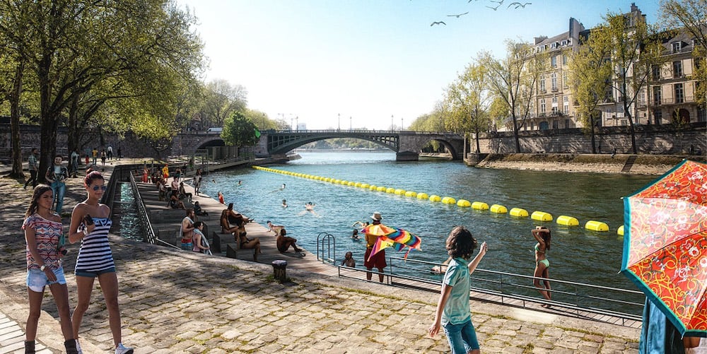 Swimming in the Seine 1