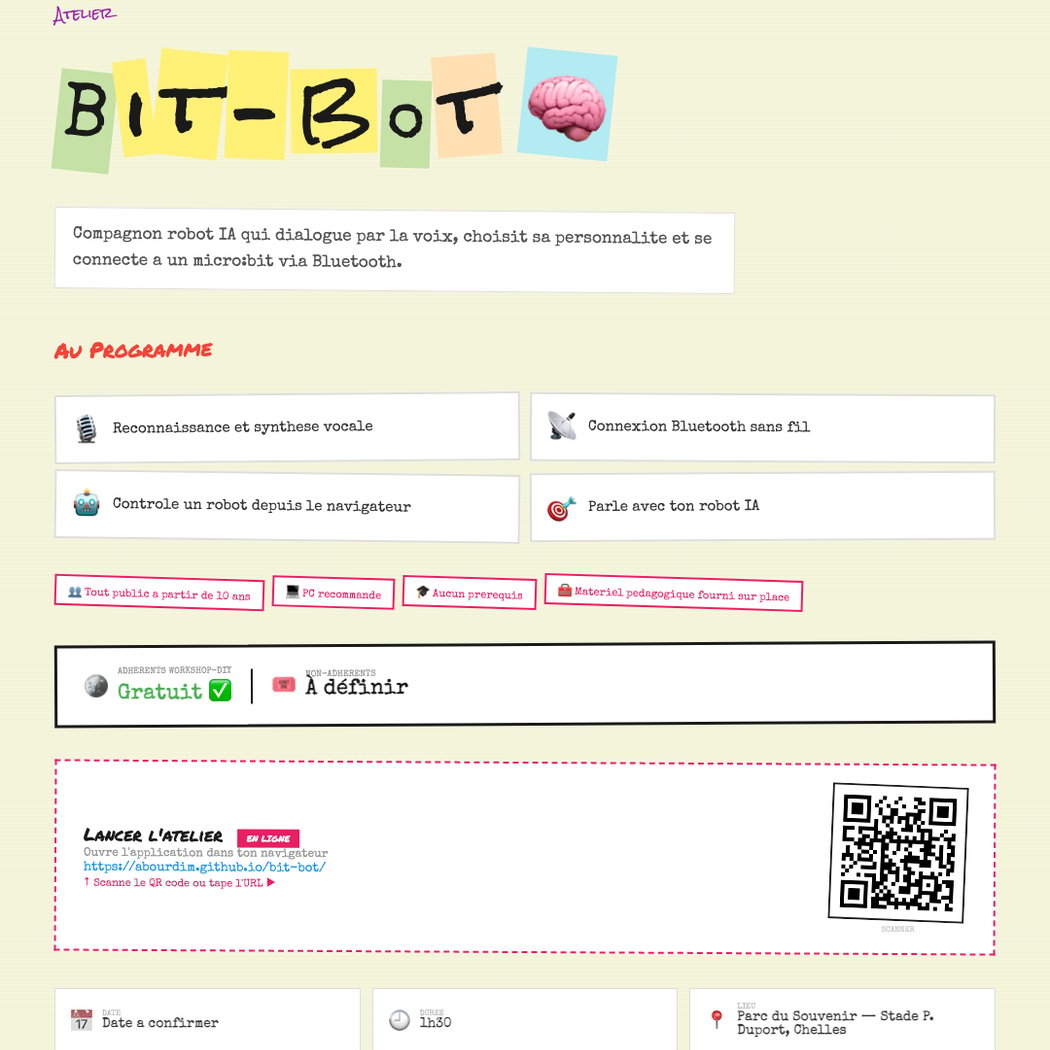 ATELIER | BIT-BOT : PARLE AVEC TON ROBOT IA ! 1
