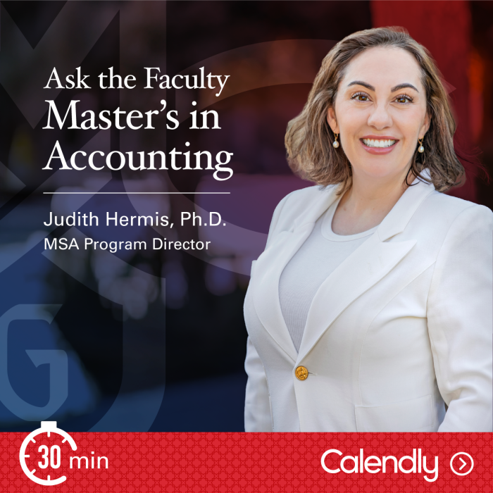 Ask the Faculty - MS Accounting Program