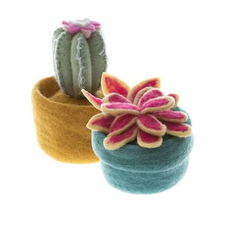 Spare Parts Summer Camp: Needle felted Cactus Pots and Trinket Hoops 2
