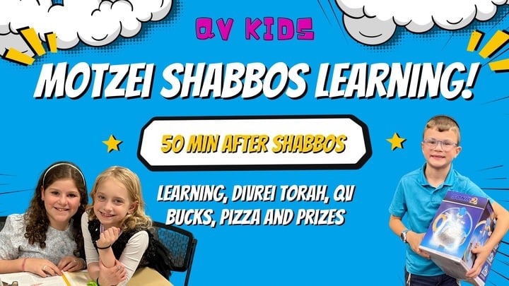 QV Kids Motzei Shabbos Learning 1