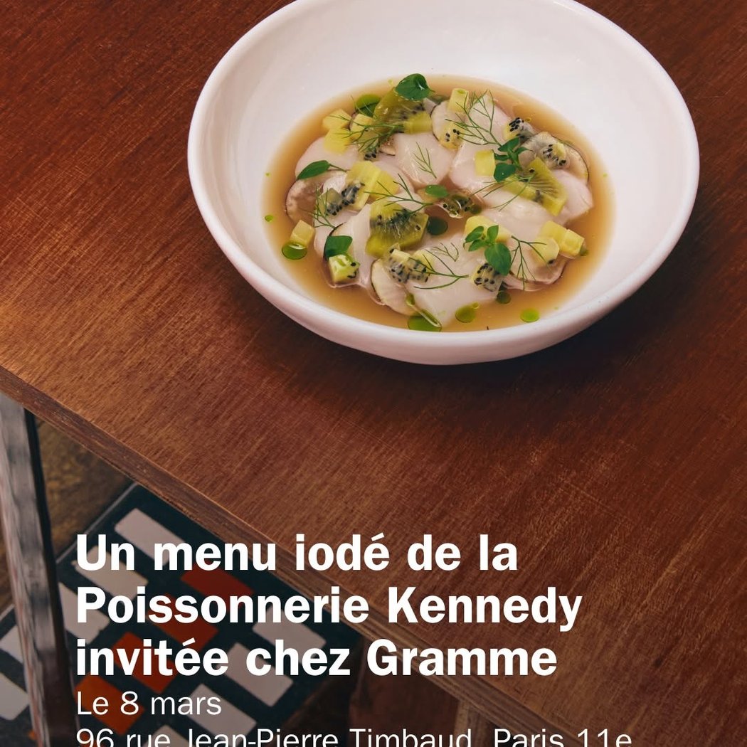 Menu iodé de la Poissonnerie Kennedy 1