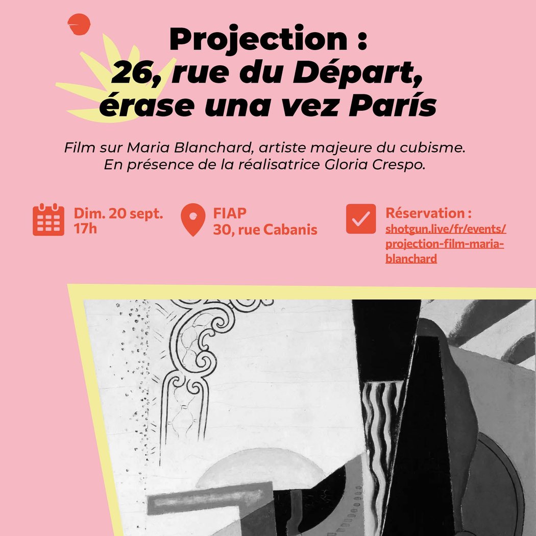 Projection : érase una vez París Film sur Maria Blanchard