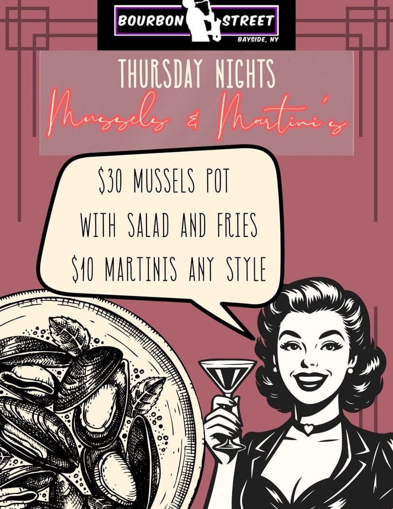Thursday Mussels & Martini Night 1