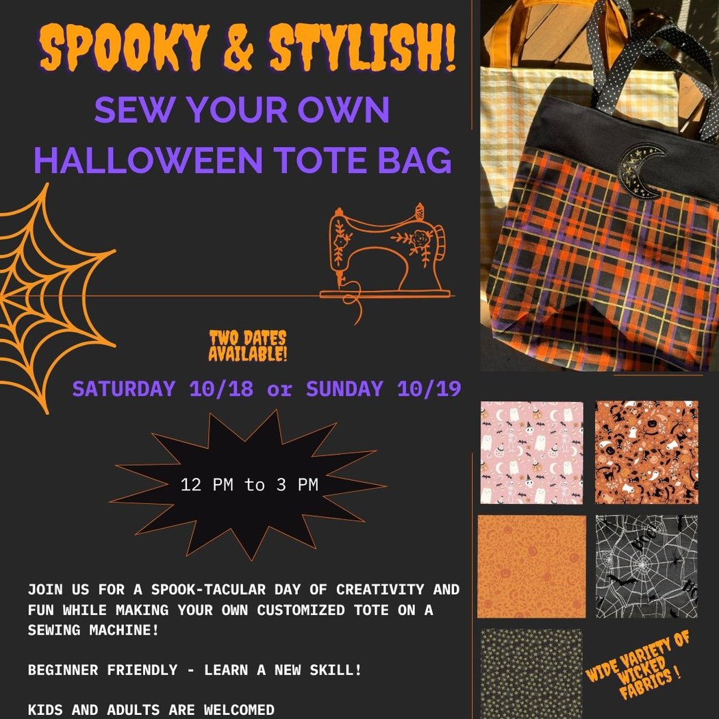 Learn to Sew Your Own Halloween Tote Bag 1