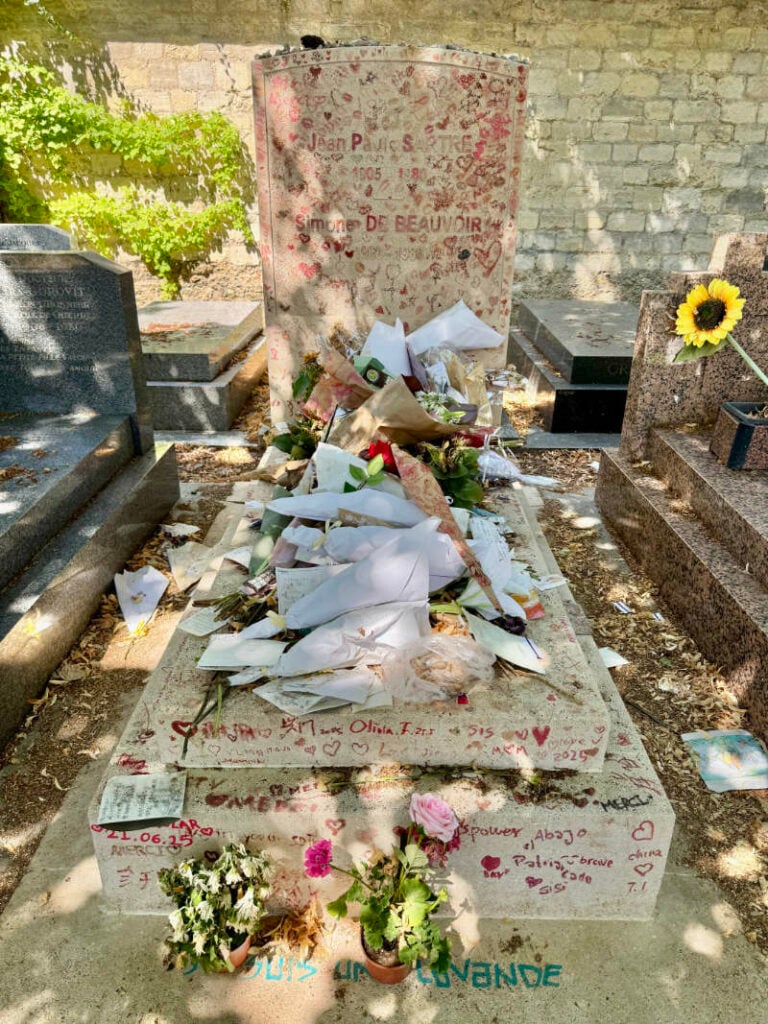 Jean Paul Sartre and Simone de Beauvoir’s tomb 2