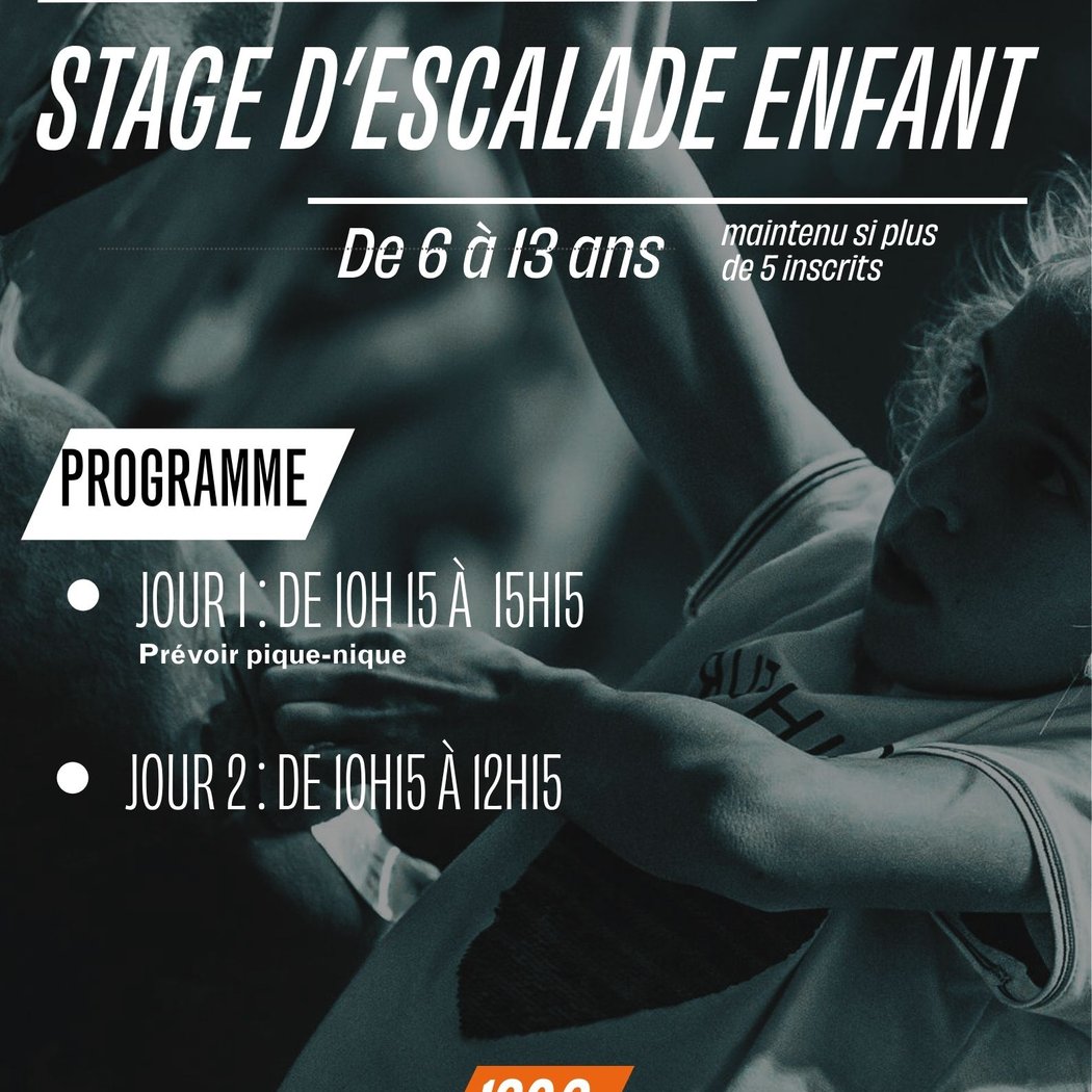 Stage Escalade Enfant - Vacances de Noël 2
