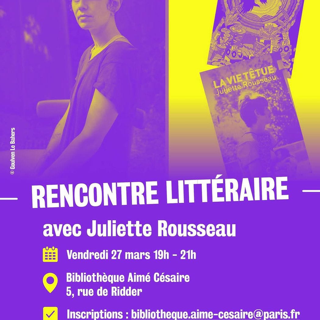 Rencontre Littéraire avec Juliette Rousseau 1