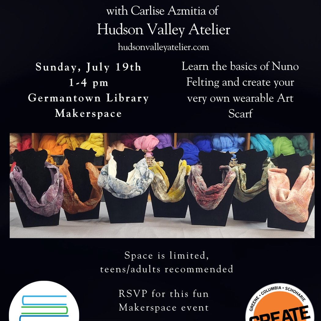 Makerspace: Nuno Felted Scarf 1