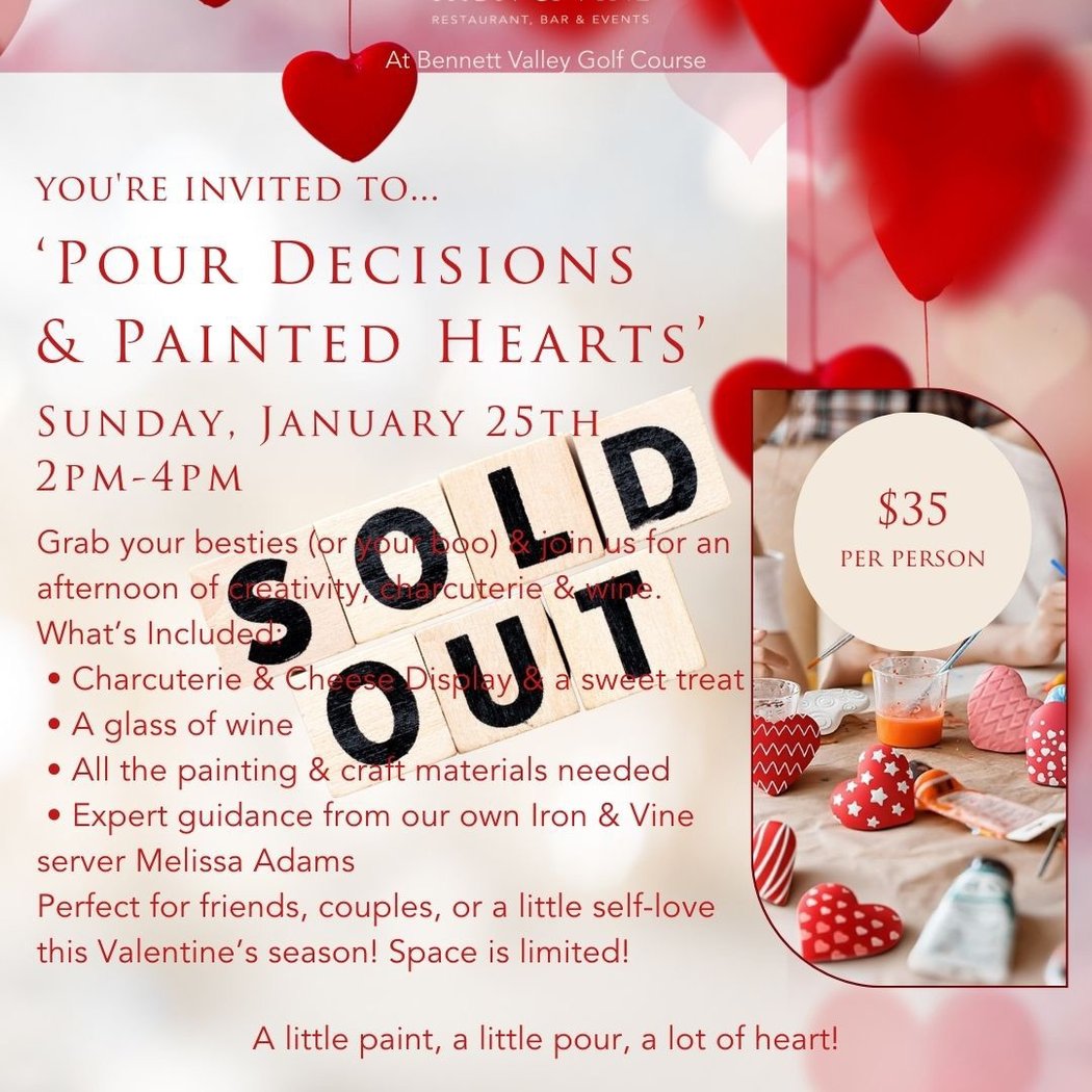Pour Decisions & Painted Hearts – A Valentine’s Inspired Craft Class 1
