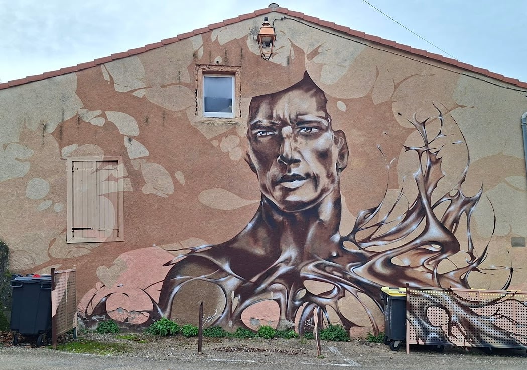 Fresque "Géant du cuivre" de Emy 2