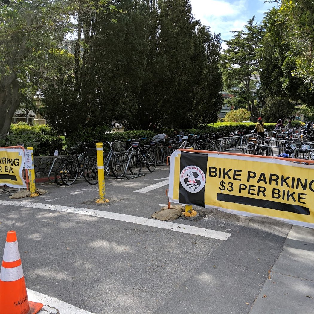 Sausalito Public Bicycle Parking Lot (Downtown) 2