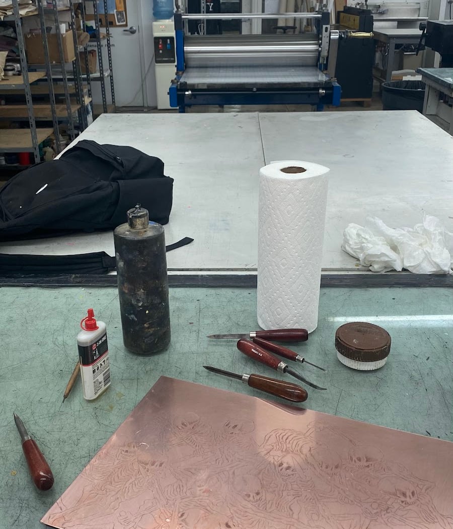 Print Center New York x Lower East Side Printshop: Etching 101 Demonstration 3