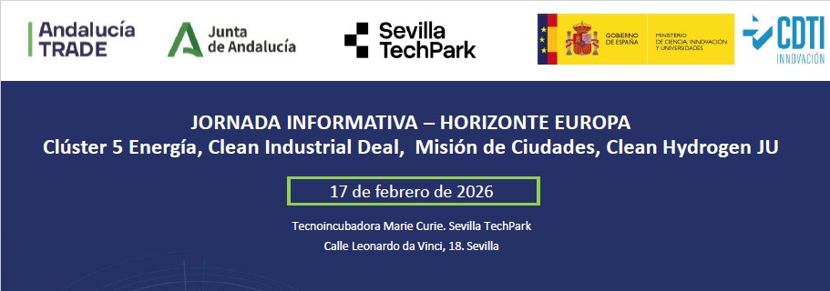 Infoday regional Andalucía: Clúster 5 Energía, Clean Industrial Deal, Misión de Ciudades y partenariado Clean Hydrogen 1