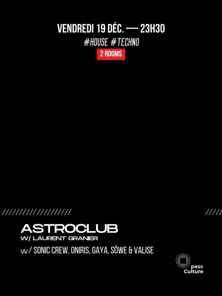 Laurent Garnier avec Astroclub 1