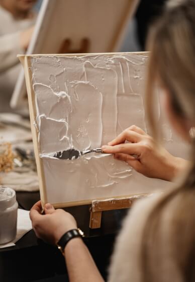 Textured Paint and Sip Class 1