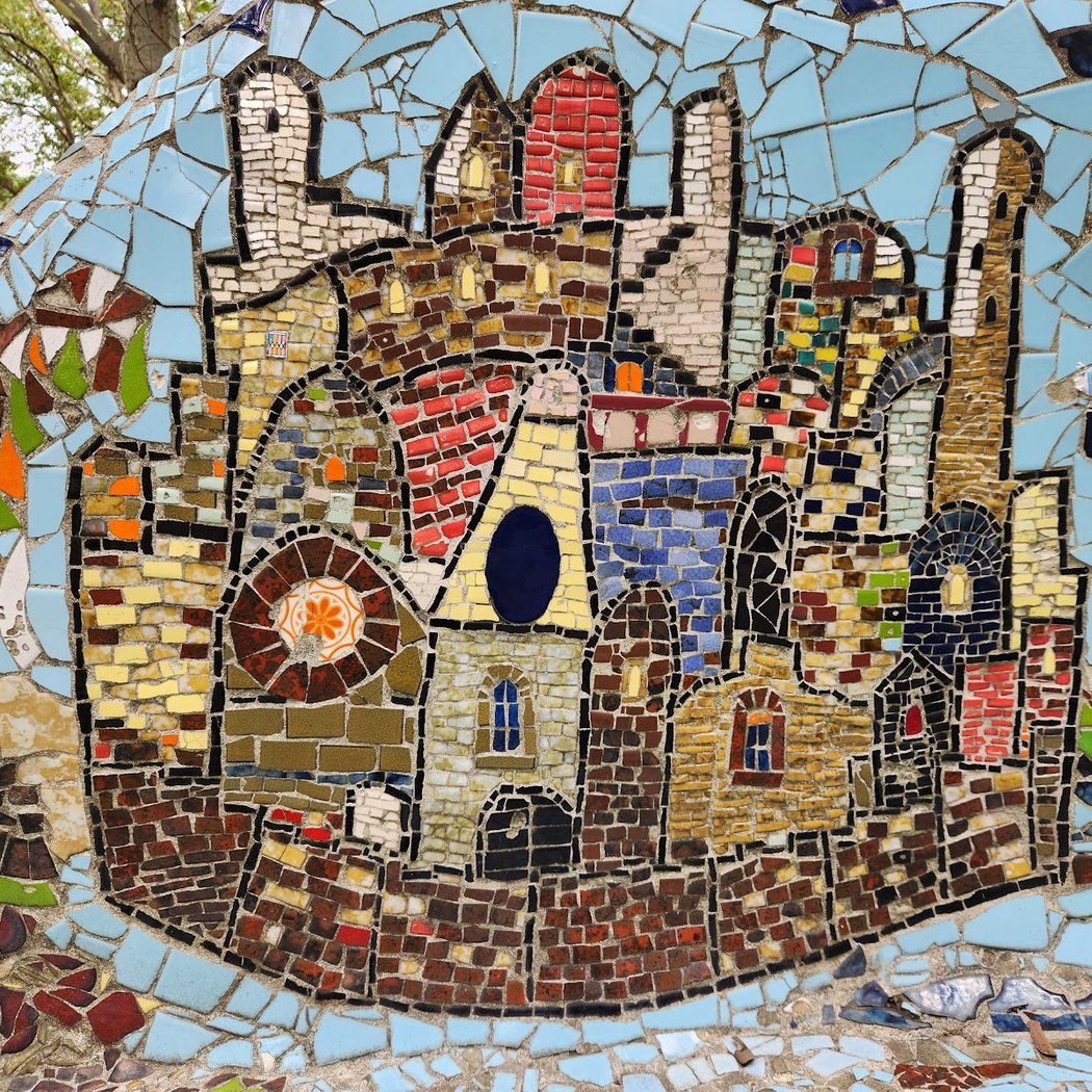 Mosaic Rolling Bench at General Grant National Memorial 1