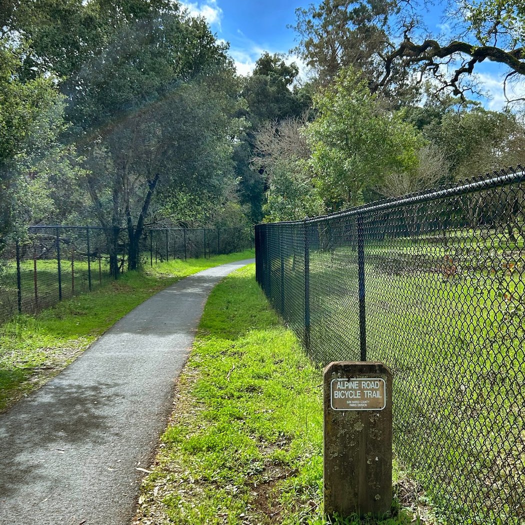 Alpine road bicycle trail 3