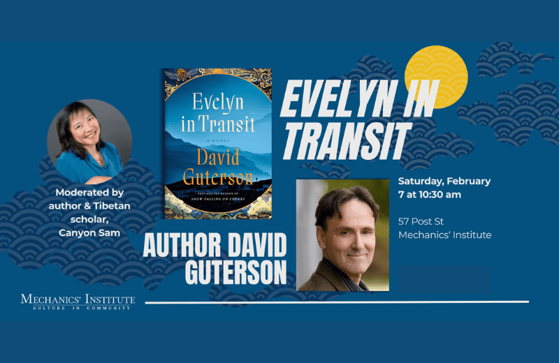Breakfast with a Bestseller: Evelyn in Transit with author David Guterson 1