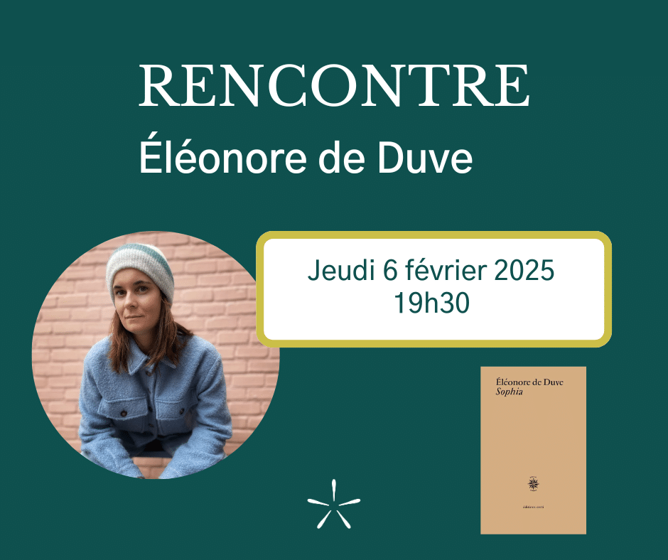 Rencontre avec Élénore de Duve pour son roman « Sophia » 1