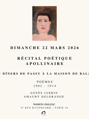 28EME PRINTEMPS DES POETES. RECITAL POETIQUE APOLLINAIRE. DINERS DE PASSY 1