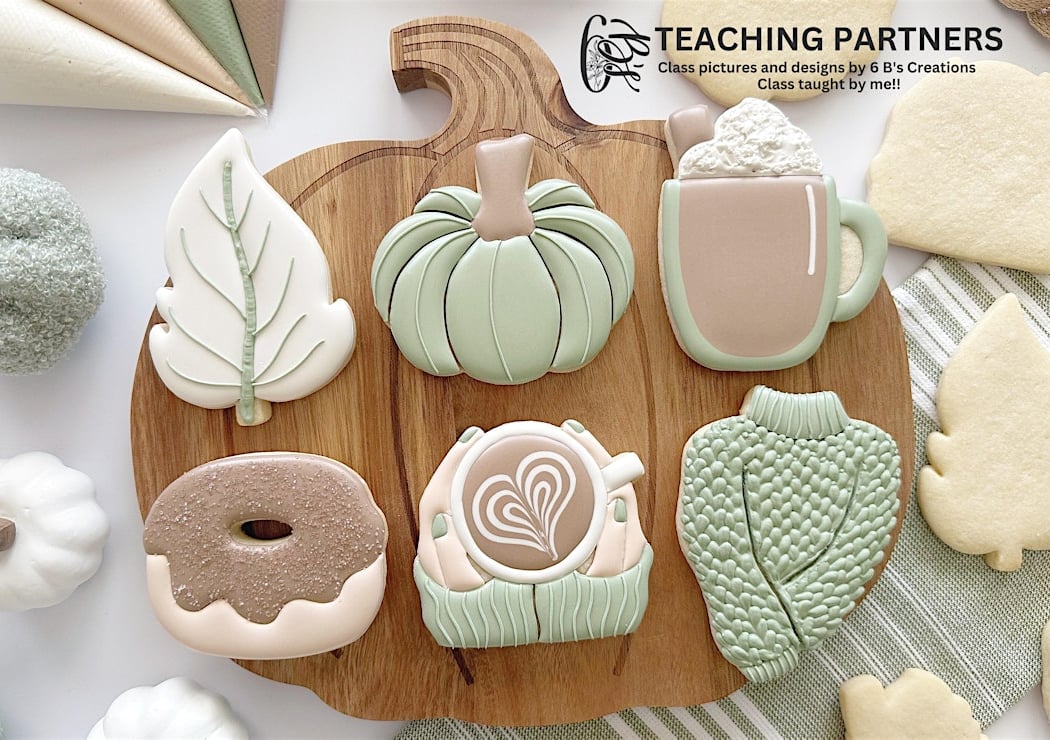 Adult Level Fall Cookie Decorating Class 1
