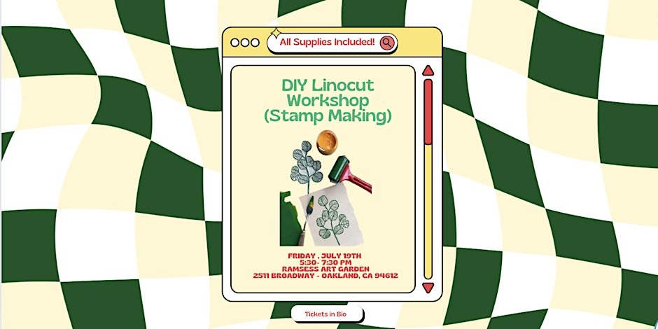 DIY Linocut Workshop (Stamp Making) w/ Piscola Mami 1