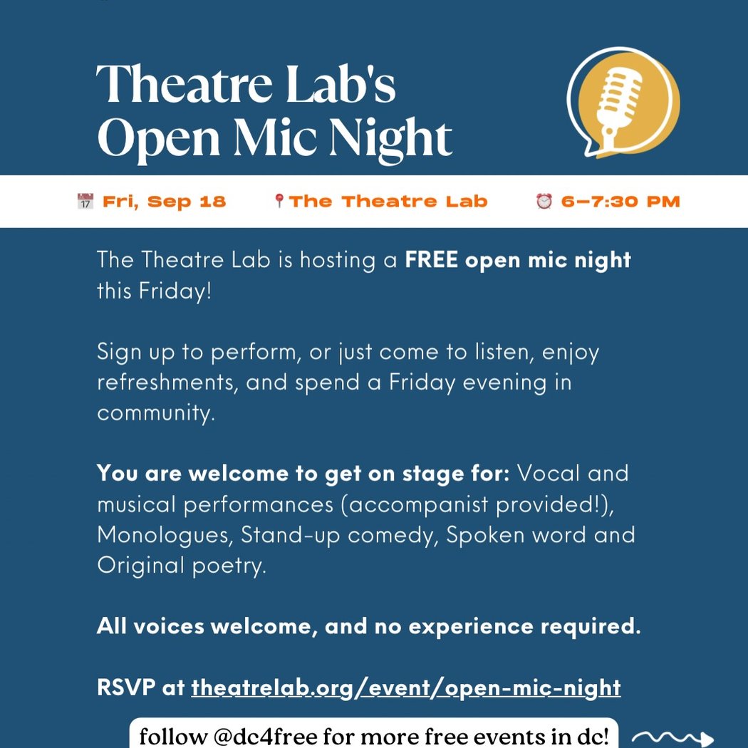 Theatre Lab's Open Mic Night 1