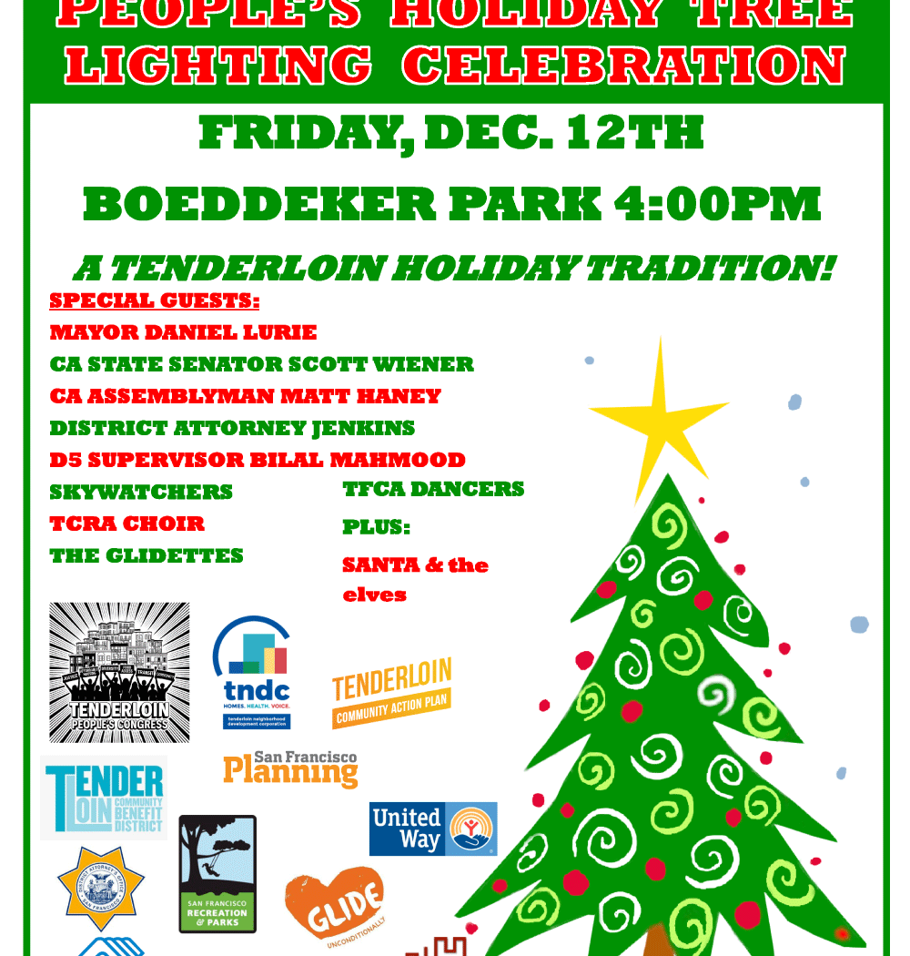 8th Annual Tenderloin People's Holiday Tree Lighting Celebration 1