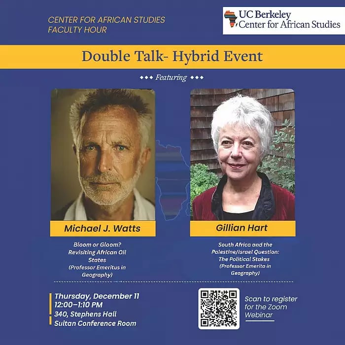 CAS Faculty Hour with Michael J. Watts and Gillian Hart 1