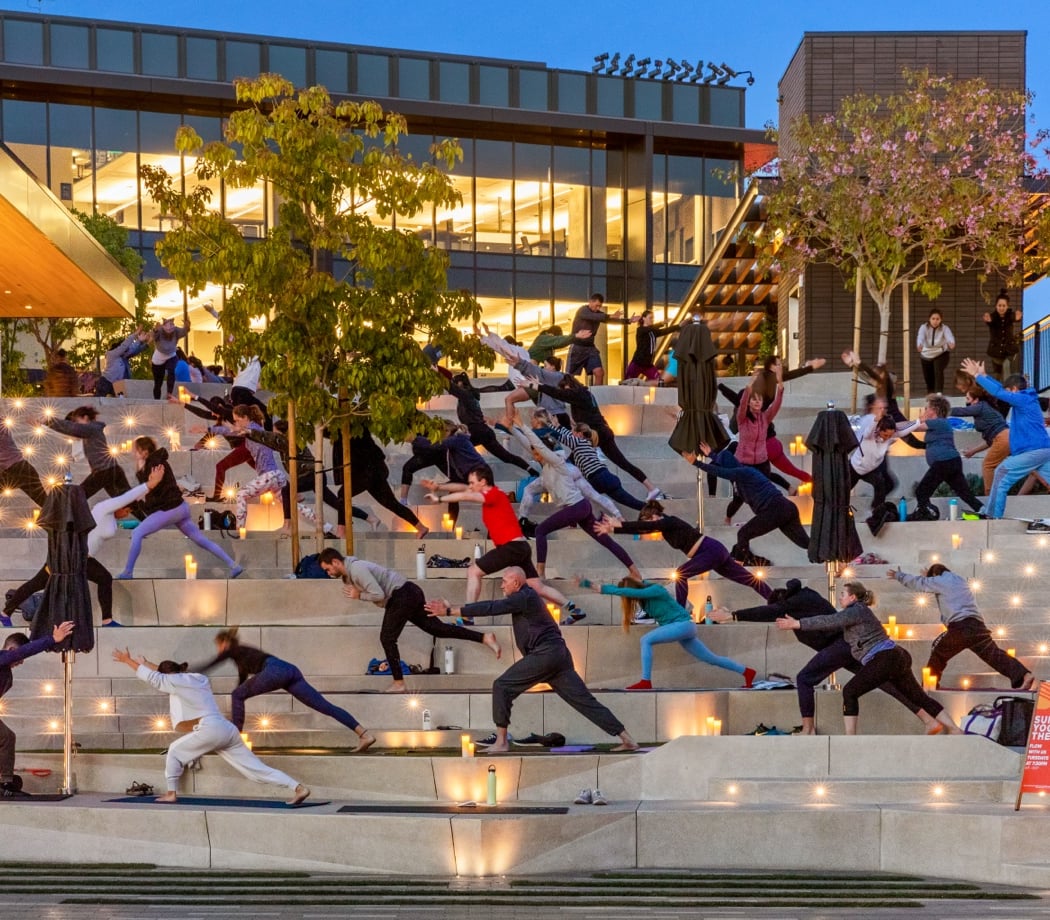 Sunset Yoga on the Steps 4