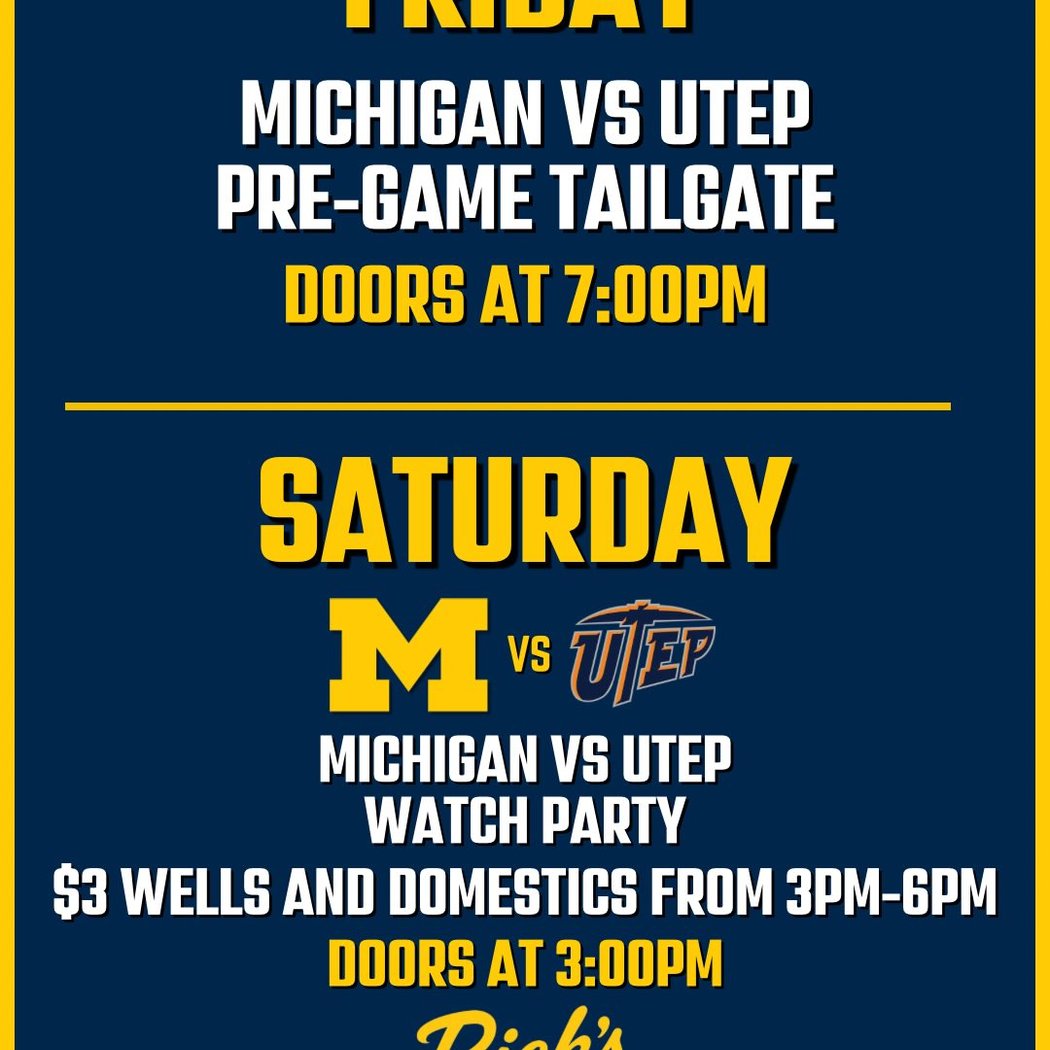 Michigan vs UTEP Pre-Game Tailgate 1