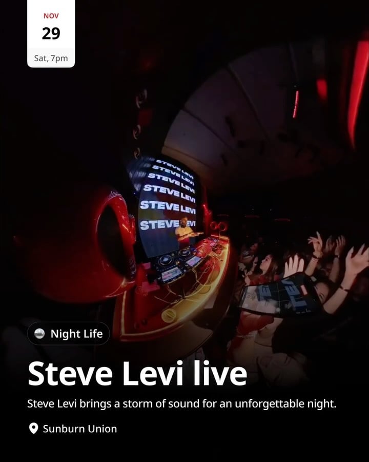 Steve Levi Live at Sunburn Union 1
