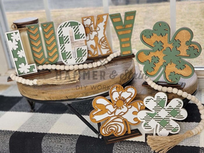 3D Lucky Clover Tabletop Decor 1