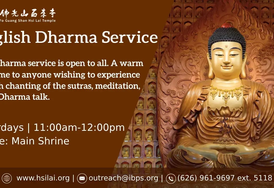 Saturday English Dharma Service