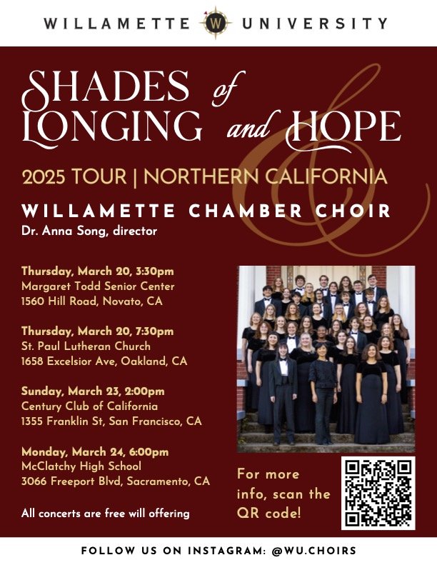 Willamette University Chamber Choir Performance 1