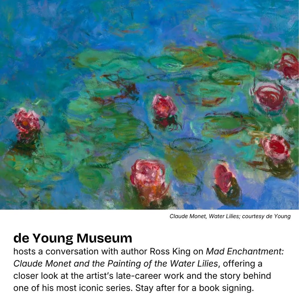 Talk with author Ross King on 'Mad Enchantment: Claude Monet and the Painting of the Water Lilies' 1