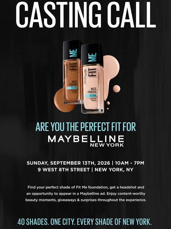 Maybelline Fit Me Casting Call Experience