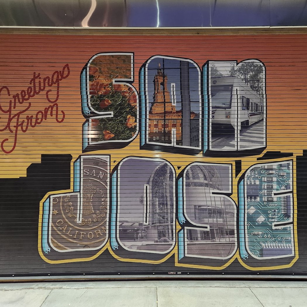 Greetings from San Jose Wall 1