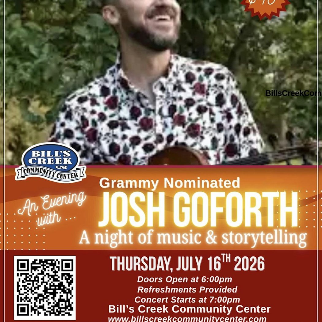 Bluegrass and Storytelling with Josh Goforth 1