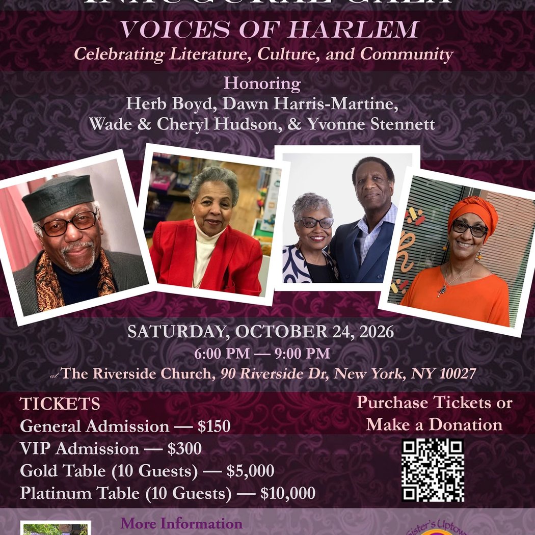 Inaugural Gala Voices of Harlem: Celebrating Literature, Culture, and Community