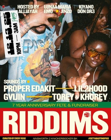 RIDDIMS 7 YEAR ANNIVERSARY FÊTE 1