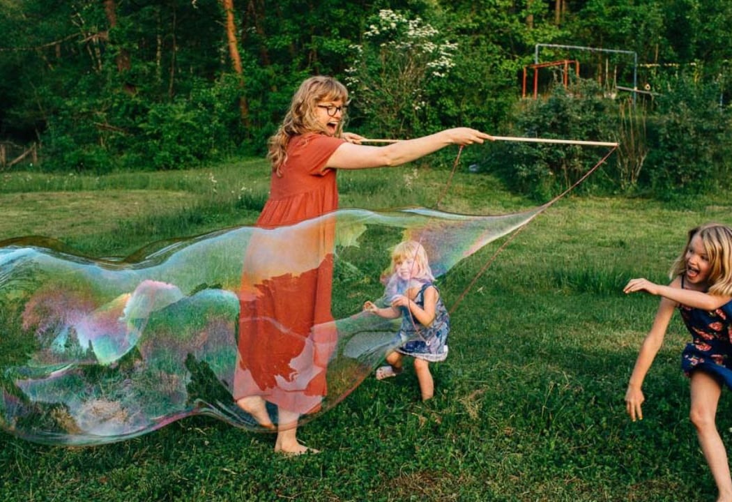 Giant Bubbles at Camano Island 1
