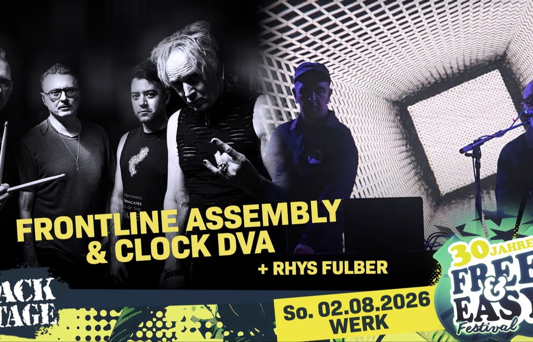 FRONTLINE ASSEMBLY + CLOCK DVA + RHYS FULBER | FREE & EASY FESTIVAL 2026 1